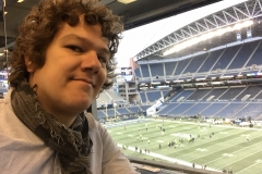 2018 - im CenturyLink Field in Seattle vor dem NFL-Spiels Seattle Seahawks gegen Green Bay Packers