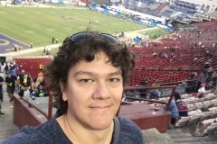 2018 - im Los Angeles Memorial Coliseum beim NFL-Spiel Los Angeles Rams gegen Seattle Seahawks