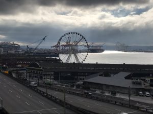 Blick auf die Seattle Waterfront